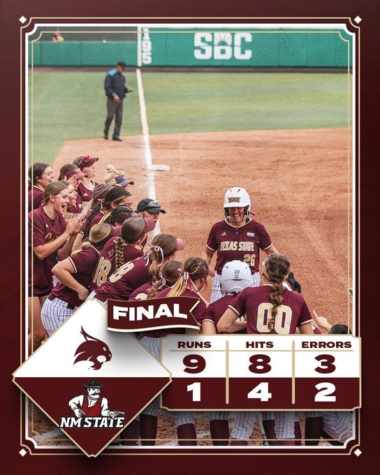 Bobcats Get Second Run Rule Win Over New Mexico State 9-1