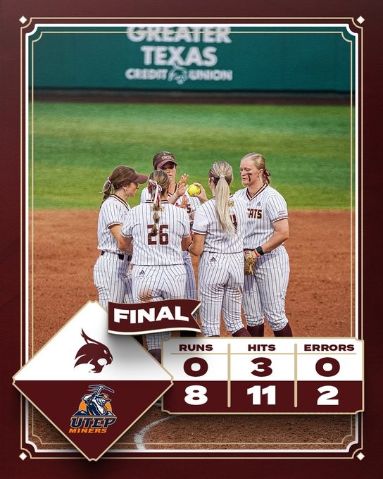 Bobcats Get Run Ruled, Lose 8-0 To&nbsp;UTEP