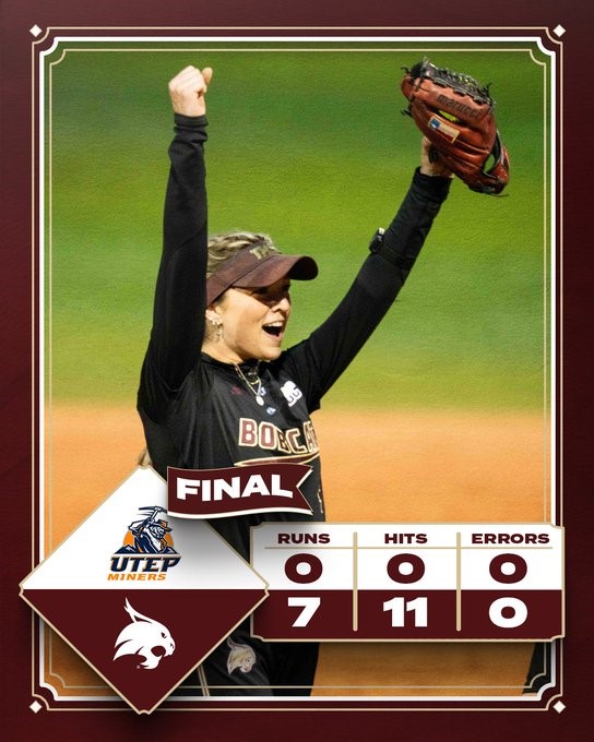 Bobcats Avenge Loss to UTEP As Mullins Throws Perfect Game